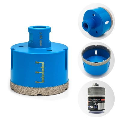 Wiertło diamentowe 6 mm TITANIUM CeraMAX WaX