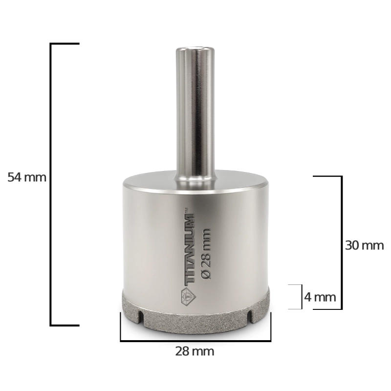 Wiertło diamentowe 4 mm Titanium CERAMIX