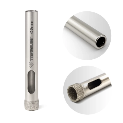 Wiertło diamentowe otwornica do gresu płytek na mokro 8 mm Titanium CERAMIX