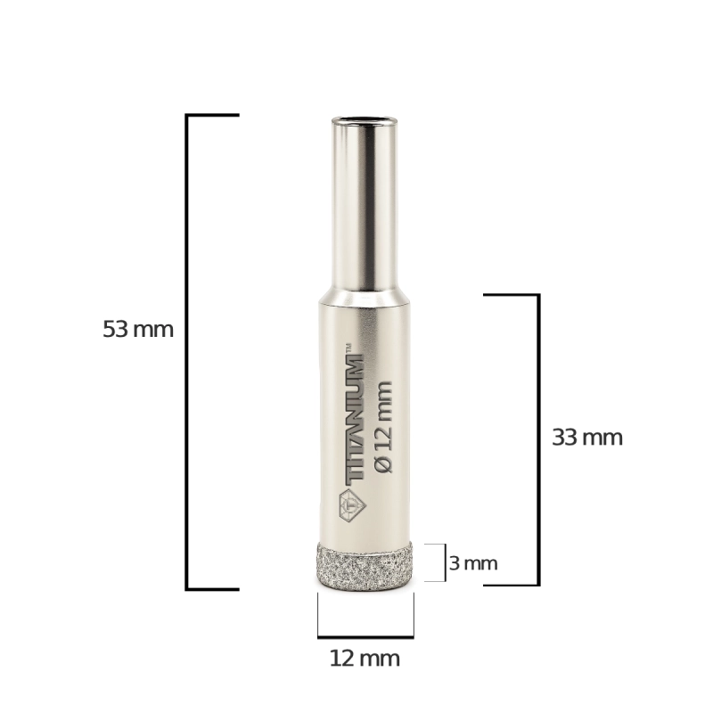 Wiertło diamentowe 4 mm Titanium CERAMIX