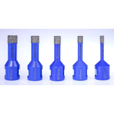 Wiertło diamentowe otwornica do gresu ceramiki na sucho zestaw 6-14 mm M14 Titanium CERAMAX