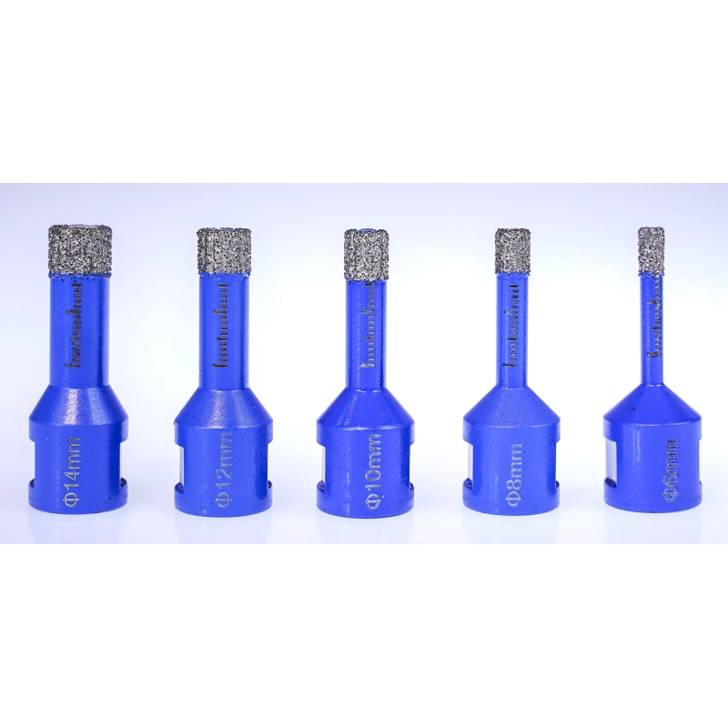 Wiertło diamentowe otwornica do gresu ceramiki na sucho zestaw 6-14 mm M14 Titanium CERAMAX