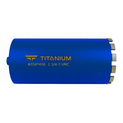 Wiertło diamentowe koronowe 350/450 5/4UNC Titanium