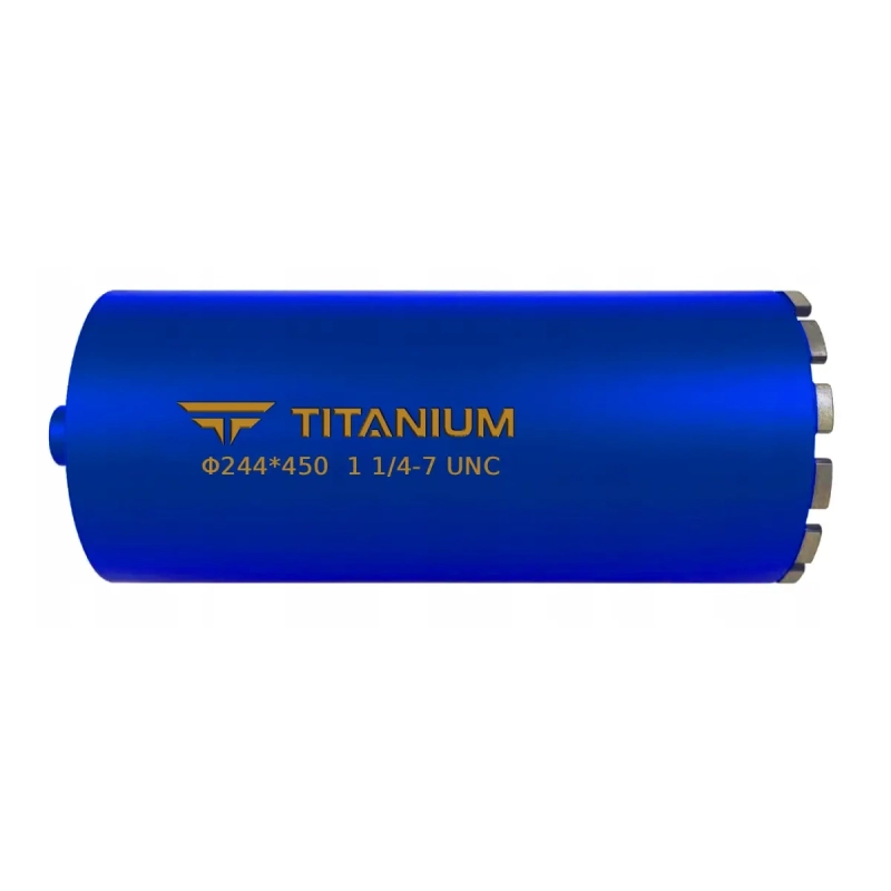 Wiertło diamentowe koronowe 255/450 5/4UNC Titanium