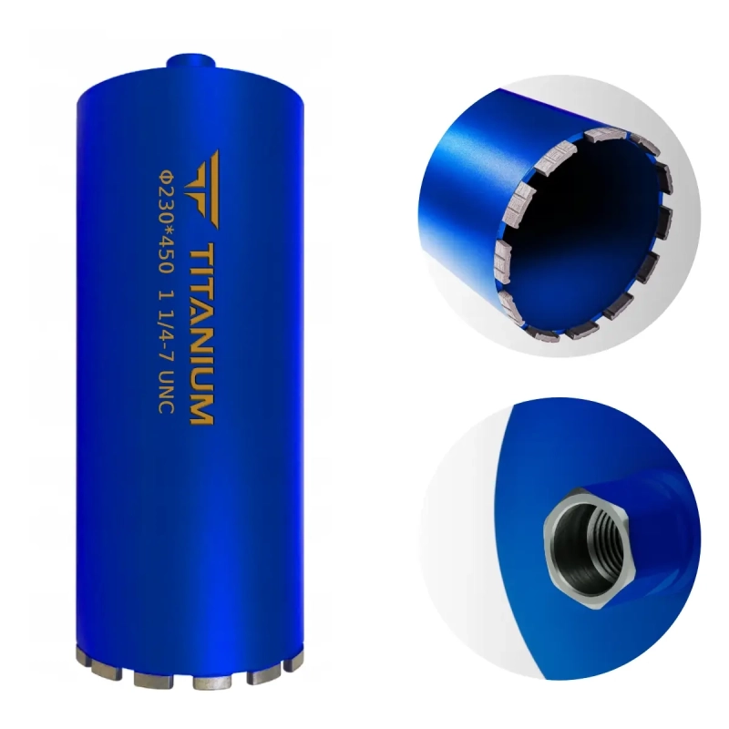 Wiertło diamentowe koronowe 230/450 5/4UNC Titanium