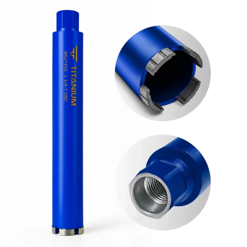 Wiertło diamentowe koronowe 62/450 5/4UNC Titanium