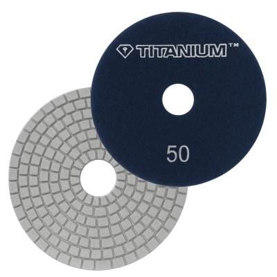 Tarcza diamentowa polerska do płytek gresu 100mm gr50 TITANIUM SPEED PAD