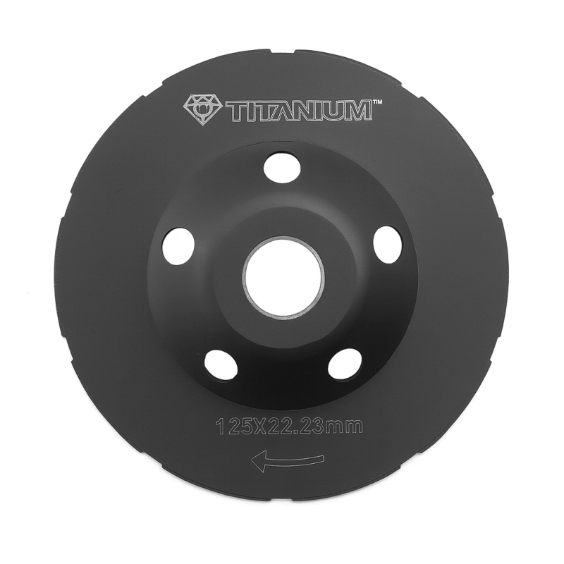 Tarcza diamentowa garnkowa do szlifowania betonu 125mm TITANIUM PRO Grid