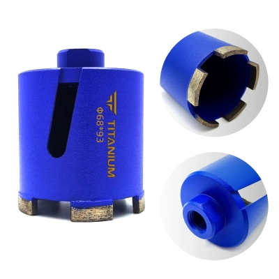 Koronka diamentowa otwornica do betonu cegły puszek 68mm M16 TITANIUM KDO