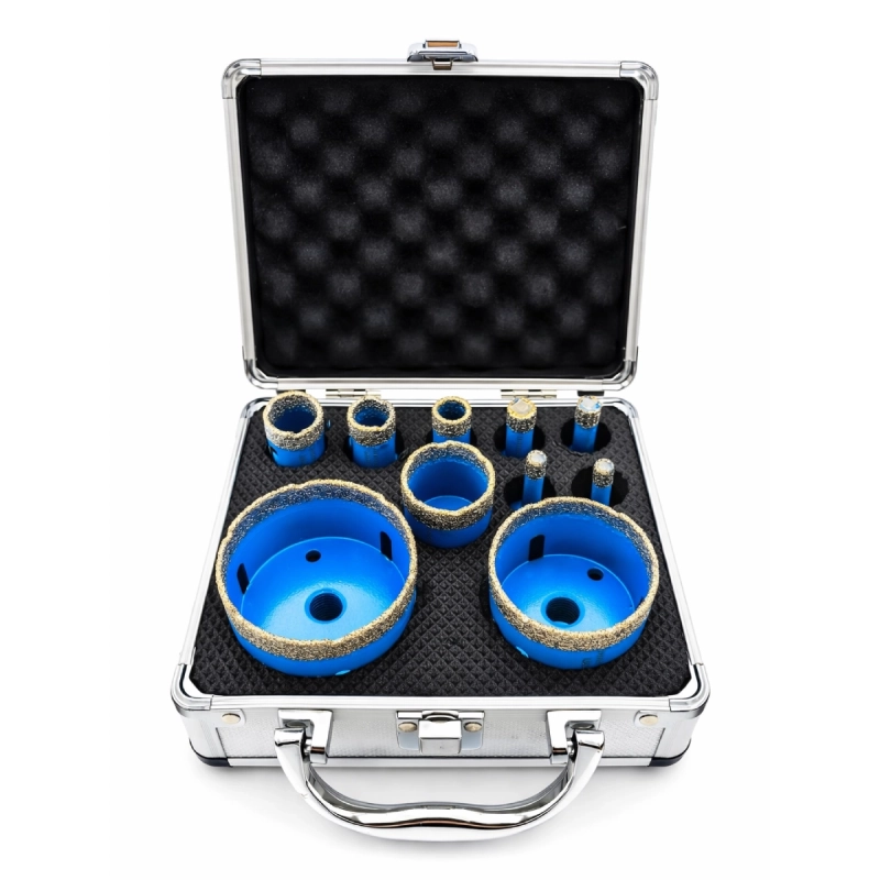 Wiertło diamentowe otwornica do gresu ceramiki na sucho zestaw 6-68 mm M14 Titanium CERAMAX