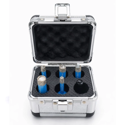 Wiertło diamentowe otwornica do gresu ceramiki na sucho zestaw 6-14 mm M14 Titanium CERAMAX