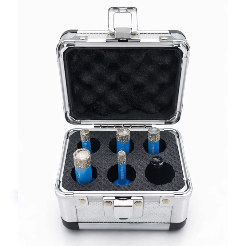 Wiertło diamentowe otwornica do gresu ceramiki na sucho zestaw 6-14 mm M14 Titanium CERAMAX