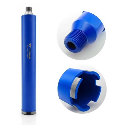 Wiertło diamentowe koronowe otwornica do betonu 52mm 350mm 1/2" BSP TITANIUM