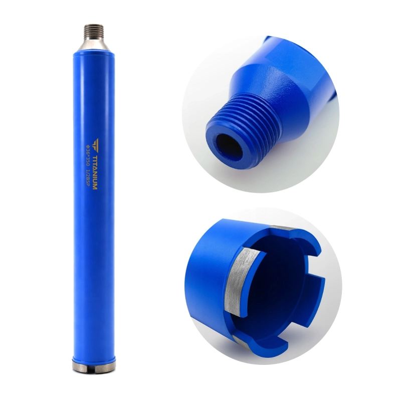Wiertło diamentowe koronowe otwornica do betonu 36mm 350mm 1/2" BSP TITANIUM