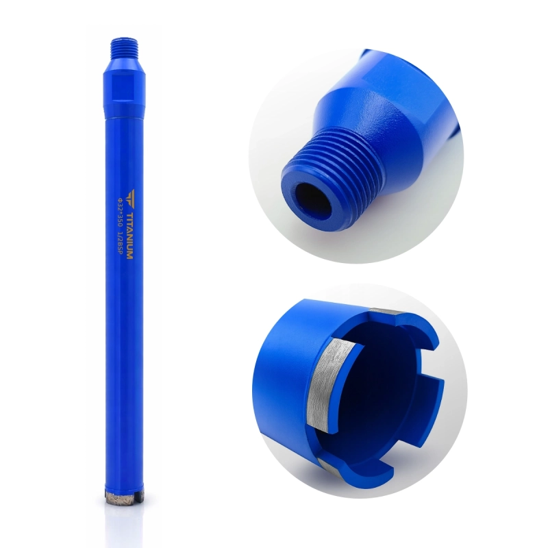 Wiertło diamentowe koronowe otwornica do betonu 32mm 350mm 1/2" BSP TITANIUM