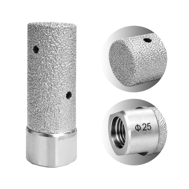 Frez palcowy tarnik diamentowy 25mm do gresu ceramiki płytek M14 Titanium