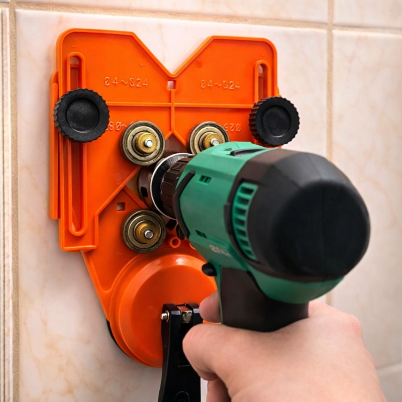 Prowadnica do wiercenia przyssawka do koronek otwornic wierteł 4-83mm TITANIUM