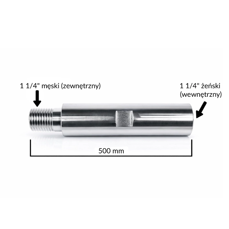 Przedłużka aluminiowa 1 1/4" UNC 200 mm TITANIUM