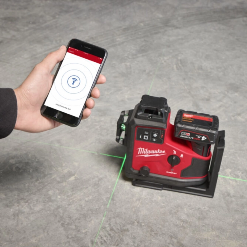 Laser krzyżowy 12V 360° 3 płaszczyzny Milwaukee M12A3PLO-0C