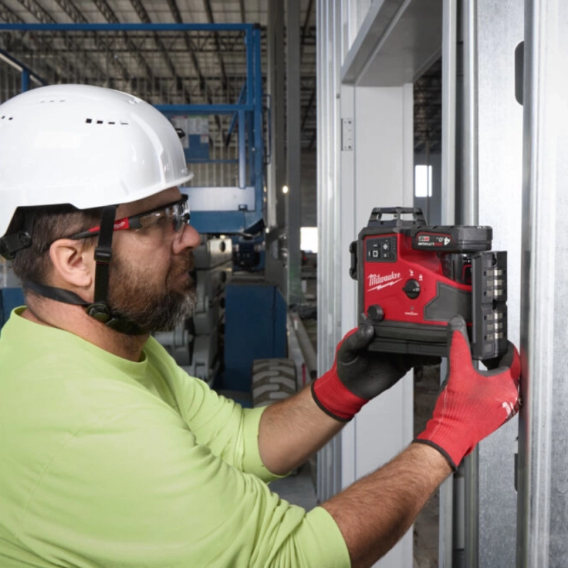 Laser krzyżowy 12V 360° 3 płaszczyzny Milwaukee M12A3PLO-0C