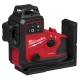 Laser krzyżowy 12V 360° 3 płaszczyzny Milwaukee M12A3PLO-0C
