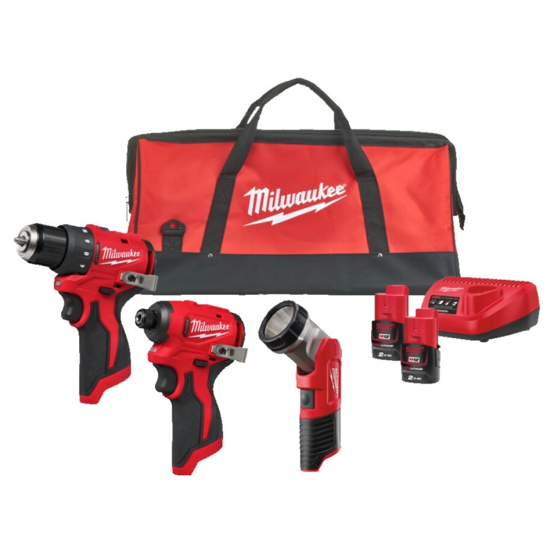 Zestaw PowerPack 12V Milwaukee M12BLPP3A-202B