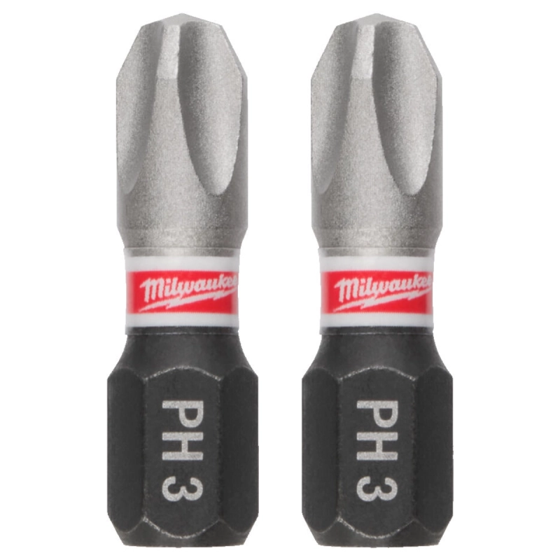 Bit udarowy 25 mm PH 3 Shockwave Impact Duty Milwaukee 3 szt.