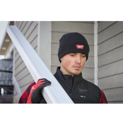 Czapka zimowa z mankietem Milwaukee BNC BL czarna