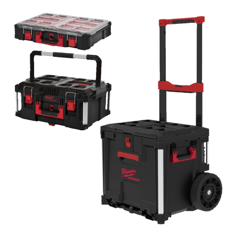 Zestaw Milwaukee Skrzynie Packoutk, 3 szt.
