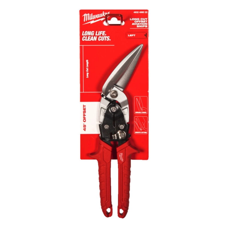 Nożyce do blachy proste offsetowe, cięcie lewe Milwaukee