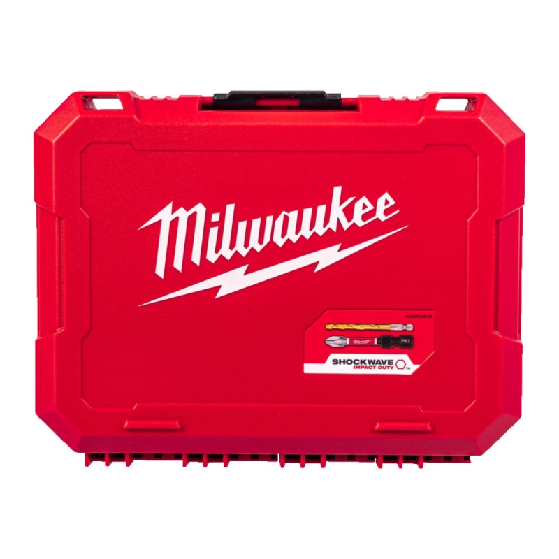 Zestaw bitów udarowych Shockwave i wierteł Milwaukee 74szt.
