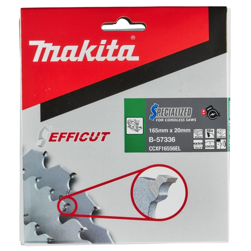 Tarcza tnąca do drewna 165x20mm Makita B-57336 2 szt.