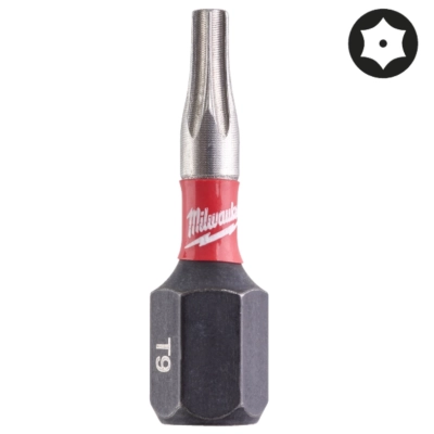 Bit udarowy Torx TX BO 9 25mm Milwaukee Shockwave Impact Duty 3szt.