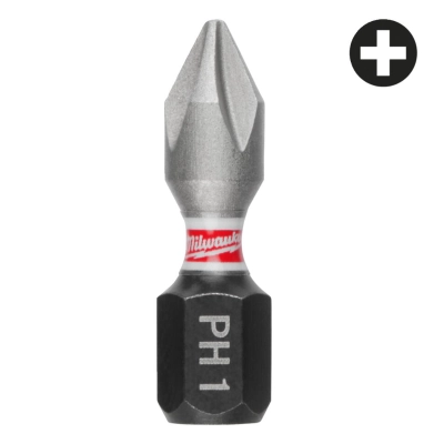 Bit udarowy 25 mm PH 1 Shockwave Impact Duty Milwaukee 3 szt.