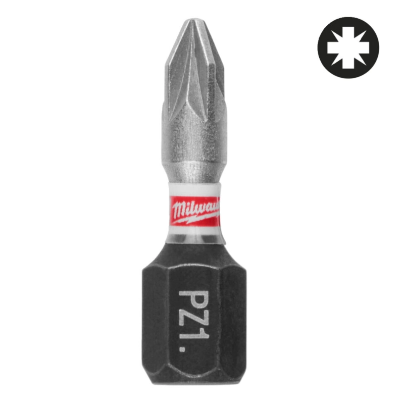 Bit udarowy PZ 1 25mm Milwaukee Shockwave Impact Duty 3 szt.