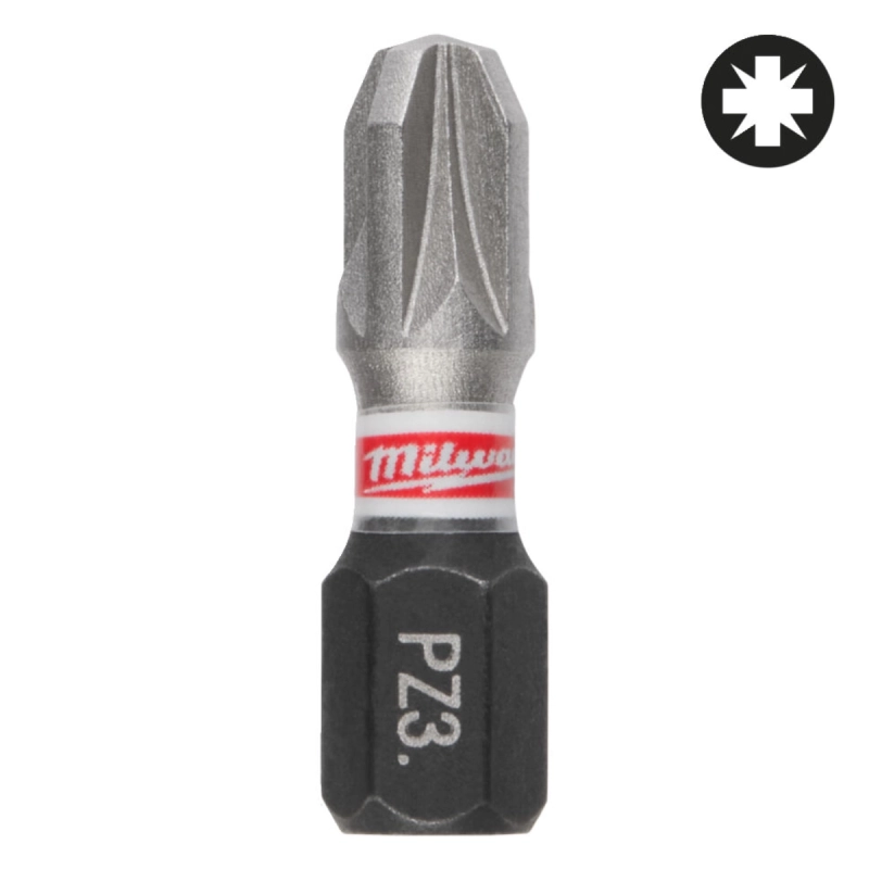 Bit udarowy PZ 3 25mm Milwaukee Shockwave Impact Duty 3 szt.