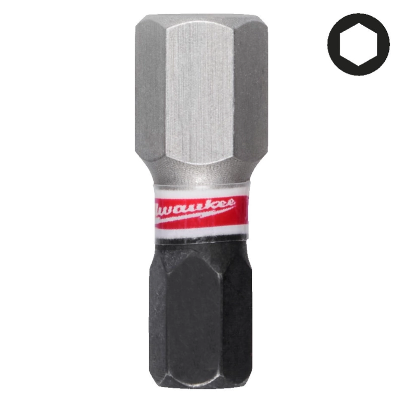 Bit udarowy HEX 8 mm 25mm Milwaukee Shockwave Impact Duty 3 szt.