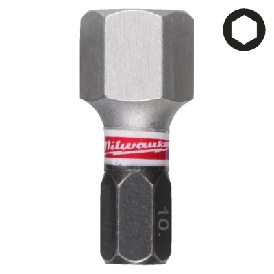 Bit udarowy HEX 10 mm 25mm Milwaukee Shockwave Impact Duty 3 szt.