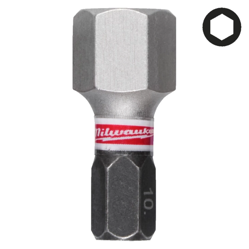 Bit udarowy HEX 10 mm 25mm Milwaukee Shockwave Impact Duty 3 szt.