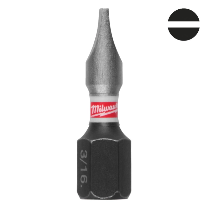 Bit udarowy SL1,2x6,5 25mm Milwaukee Shockwave Impact Duty 3 szt.