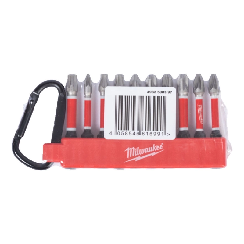 Zestaw bitów na karabinku Milwaukee Shockwave Impact Duty 10 szt.