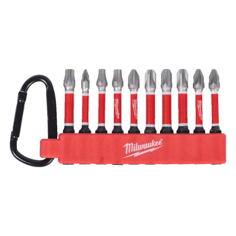 Zestaw bitów na karabinku Milwaukee Shockwave Impact Duty 10 szt.