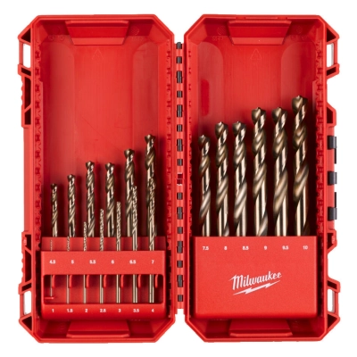 Zestaw wierteł do metalu HSS-G TIN Red Cobalt Milwaukee 19szt.