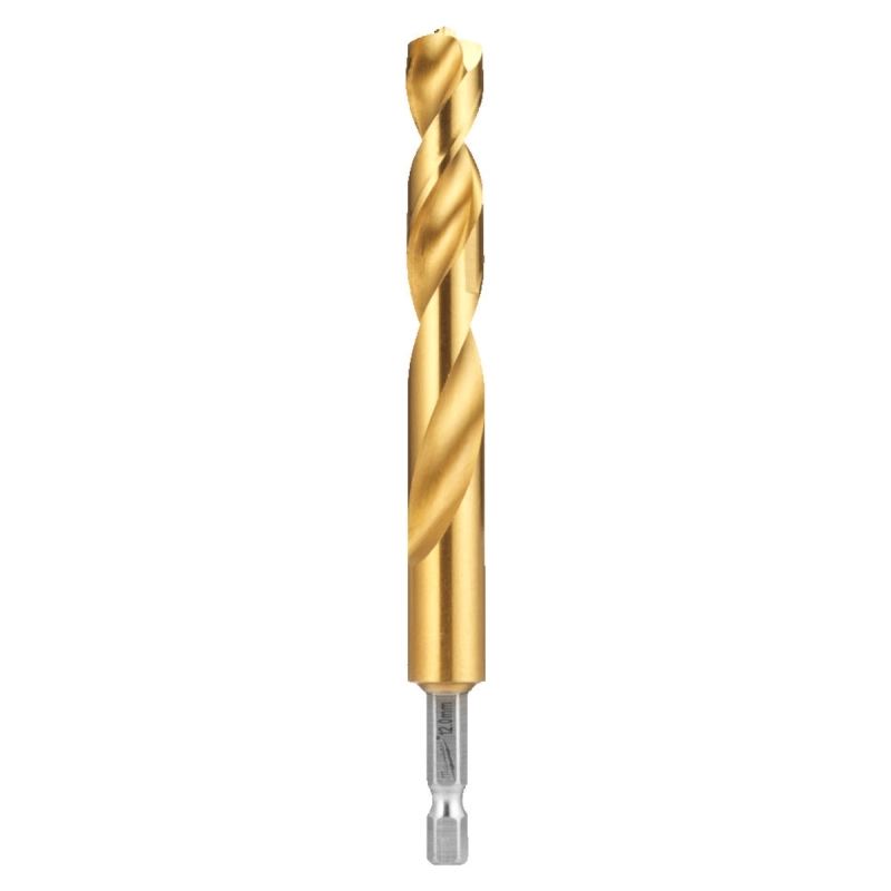 Wiertło do metalu Milwaukee Shockwave HSS-G TiN Red Hex 12mm 5szt.