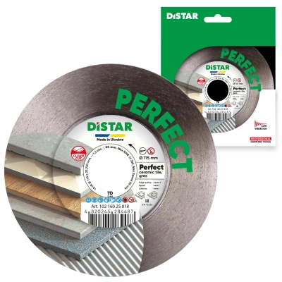 Tarcza diamentowa do cięcia gresu i ceramiki 115x1,5x22,23mm DISTAR PERFECT