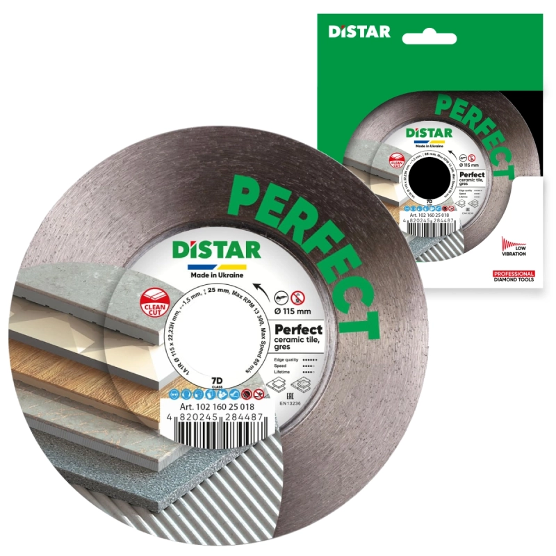 copy of Tarcza diamentowa do cięcia gresu i ceramiki 125mm DISTAR SHINE