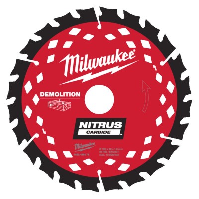 Ostrze do rozbiórek Milwaukee 190 mm Nitrus Carbide