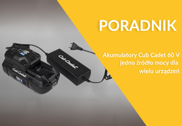 Akumulatory Cub Cadet 60 V – jedno źródło mocy dla wielu urządzeń Akumulatory Cub Cadet 60 V – jedno źródło mocy dla wielu urządzeń