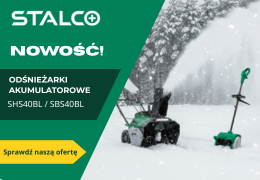 Nowość w Carinet: akumulatorowe odśnieżarki Stalco SHS40BL i SBS40BL!