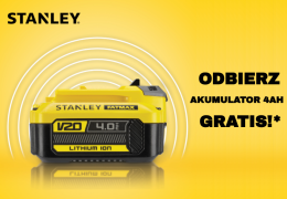 Promocja Stanley V20 – darmowy akumulator 4Ah przy zakupie!